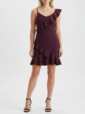 Luxe Apothetique Purple Ruffle Dress
